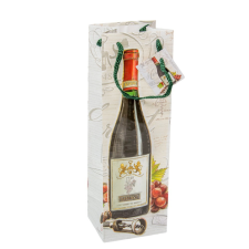  Ajándéktáska boros 10x33x9cm dekorációs kellék