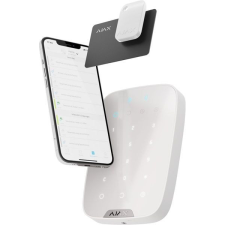 AJAX Keypad Plus WH fehér proxy olvasós vezetéknélküli kezelő megfigyelő kamera tartozék