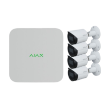 AJAX NVR WH - 8 Csatornás hálózati rögzítő - Fehér +4db Dahua 4Mpx-es IP kamera megfigyelő kamera tartozék