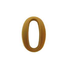 Ajtószám öntapadós matt arany "0" építőanyag
