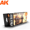AK-interactive AK INTERACTIVE Figure Modern Desert Uniform Colors 6x 17ml