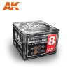 AK-interactive AK Interactive - REAL COLORS BRITISH ARMY EARLY &amp; MID WWII VEHICLES SET - festékszett RCS008