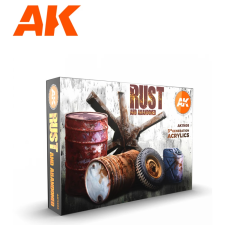 AK-interactive AK INTERACTIVE Rust and Abandoned akrilfesték készlet 6x 17ml makett