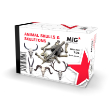  AK Interactive ANIMAL SKULLS & SKELETONS 1:35 (MP35-424) makett