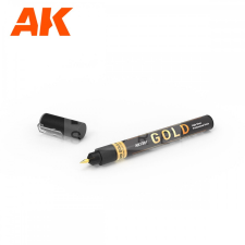 AK-interactive - METALLIC LIQUID MARKER – GOLD - Arany színű marker makettezőknek AK1301 filctoll, marker