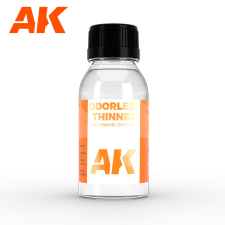 AK-interactive ODORLESS THINNER - Szagtalan hígító olajfestékekhez 100 ML AK050 hígító és oldószer