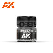 AK-interactive Real Color - festék - NATO BLACK RAL 9021-F9 - RC082 hobbifesték