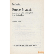 Akadémiai Ember és vallás antikvárium - használt könyv