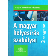 Akadémiai Kiadó A magyar helyesírás szabályai - 3 az egyben CD nélkül - MTA antikvárium - használt könyv