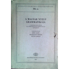 Akadémiai Kiadó A magyar nyelv grammatikája antikvárium - használt könyv