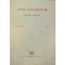 Akadémiai Kiadó Antik tanulmányok-Studia antiqua XXXII. kötet 1. szám antikvárium - használt könyv