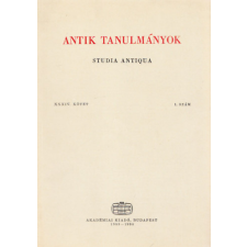 Akadémiai Kiadó Antik tanulmányok - Studia Antiqua XXXIV. kötet 1.szám antikvárium - használt könyv
