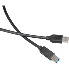 Akasa AK-CBUB01-15BK USB-A apa - USB-B 3.0 Adat és töltő kábel - Fekete (1.5m) kábel és adapter