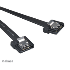 Akasa Akasa Proslim SATA3 adatkábel 15cm fekete /AK-CBSA05-15BK/ kábel és adapter