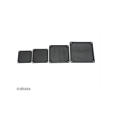 Akasa aluminium ventilátor porszűrő 8cm fekete (GRM80-AL01-BK) hűtés