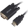 Akasa HDMI to VGA Adapter Cable 2m (AK-CBHD26-20BK)