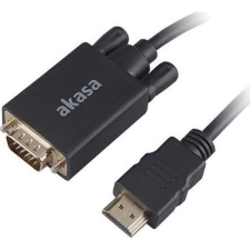 Akasa HDMI to VGA Adapter Cable 2m (AK-CBHD26-20BK) kábel és adapter