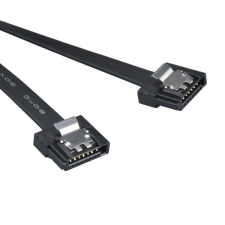Akasa Proslim SATA3 adatkábel 50cm fekete (AK-CBSA05-50BK) (AK-CBSA05-50BK) kábel és adapter
