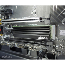 Akasa SSD hűtő Akasa M.2 NVMe hűtőborda Fekete (A-M2HS01-BK) hűtés