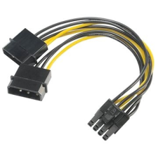 Akasa tápcsökkentő 4pin Maulwurfx és 8pin PCIe kábel és adapter