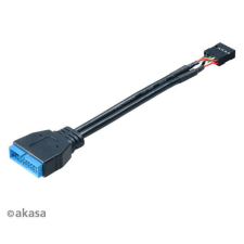 Akasa USB3.0 - USB2.0 átalakító 10cm (AK-CBUB19-10BK) kábel és adapter