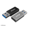 Akasa USB Type-A apa - USB Type-C anya adapter 2db fekete és szürke (AK-CBUB61-KT02) (AK-CBUB61-KT02)