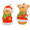 Akasztós mikulás ruhás figura ker. M7cm