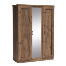  Akasztós szekrény polcokkal, tölgyfa lefkas, TEDY TYP T15 bútor