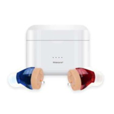  Akkumulátoros Hallókészülék, 2 db, töltődobozzal gyógyászati segédeszköz