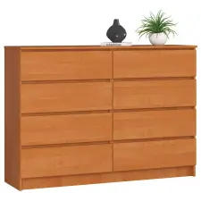 Akord 8 Fiókos Komód K140 CLP Rendszer, Matt égerfa 138x99x40 cm bútor