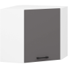 Akord AKORD Oliwia Sarok Felső Szekrény Fehér-Grafit 60x60 Matt