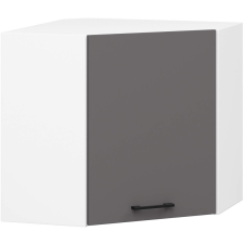 Akord AKORD Oliwia Sarok Felső Szekrény Fehér-Grafit 60x60 Matt bútor