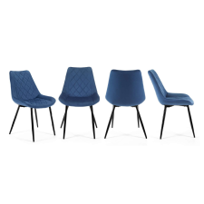 AKORD Furniture Factory 0488 Étkezőszék szett 4 db - kék bútor
