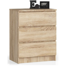AKORD Furniture Factory 3 fiókos komód P77_60 - sonoma bútor
