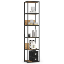 AKORD Furniture Factory 400-as Fém Loft Polc Fekete/craft Tölgy bútor
