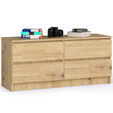 AKORD Furniture Factory 4 fiókos komód P55_120 - tölgy bútor
