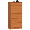 AKORD Furniture Factory 6 fiókos komód P130_60 - égerfa