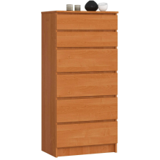 AKORD Furniture Factory 6 fiókos komód P130_60 - égerfa bútor