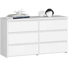 AKORD Furniture Factory 6 fiókos komód P57_100 - fehér bútor