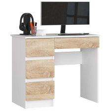 AKORD Furniture Factory A-7 Clp Íróasztal Fehér / Sonoma Bal íróasztal
