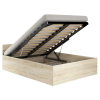 AKORD Furniture Factory Ágy ágyráccsal és matraccal P100_200 - sonoma