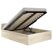 AKORD Furniture Factory Ágy ágyráccsal és matraccal P100_200 - sonoma ágy és ágykellék