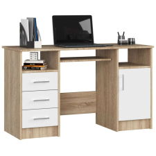 AKORD Furniture Factory Ana Íróasztal Sonoma Tölgy / Fehér íróasztal