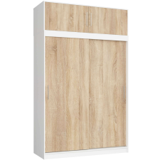 AKORD Furniture Factory Csúsztatható szekrény 150cm clp fehér / sonoma mono bútor
