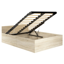 AKORD Furniture Factory Emelhető ágy + ágyrács 160x200cm - sonoma ágy és ágykellék