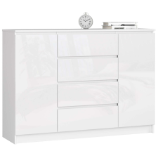 AKORD Furniture Factory Fiókos komód P99_138 - fényes fehér bútor