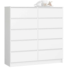 AKORD Furniture Factory Komód K120 10f Clp Fehér bútor