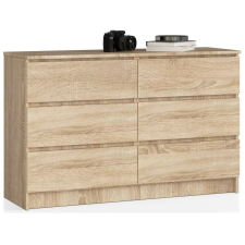 AKORD Furniture Factory Komód K120 6f Clp Sonoma Tölgy bútor