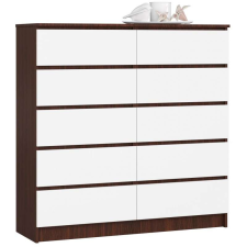 AKORD Furniture Factory Komód P121_120 - fehér-wenge bútor