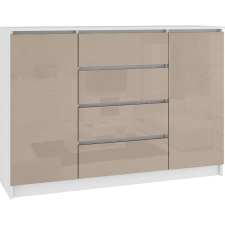 AKORD Furniture Factory Komód P99_138 - fehér-cappuccino fényes bútor